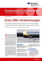 Titelbild Kompetenzzentrum für Unternehmer Erste Hilfe: Verbrennungen