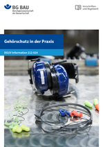 Titelbild DGUV Information 212-024 Gehörschutz