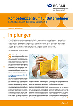 Titelbild Kompetenzzentrum für Unternehmer - Fortbildung nach DGUV Vorschrift 2 "Impfungen"