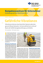 Titelbild Kompetenzzentrum für Unternehmer - Fortbildung nach DGUV Vorschrift 2 "Gefährliche Vibrationen"